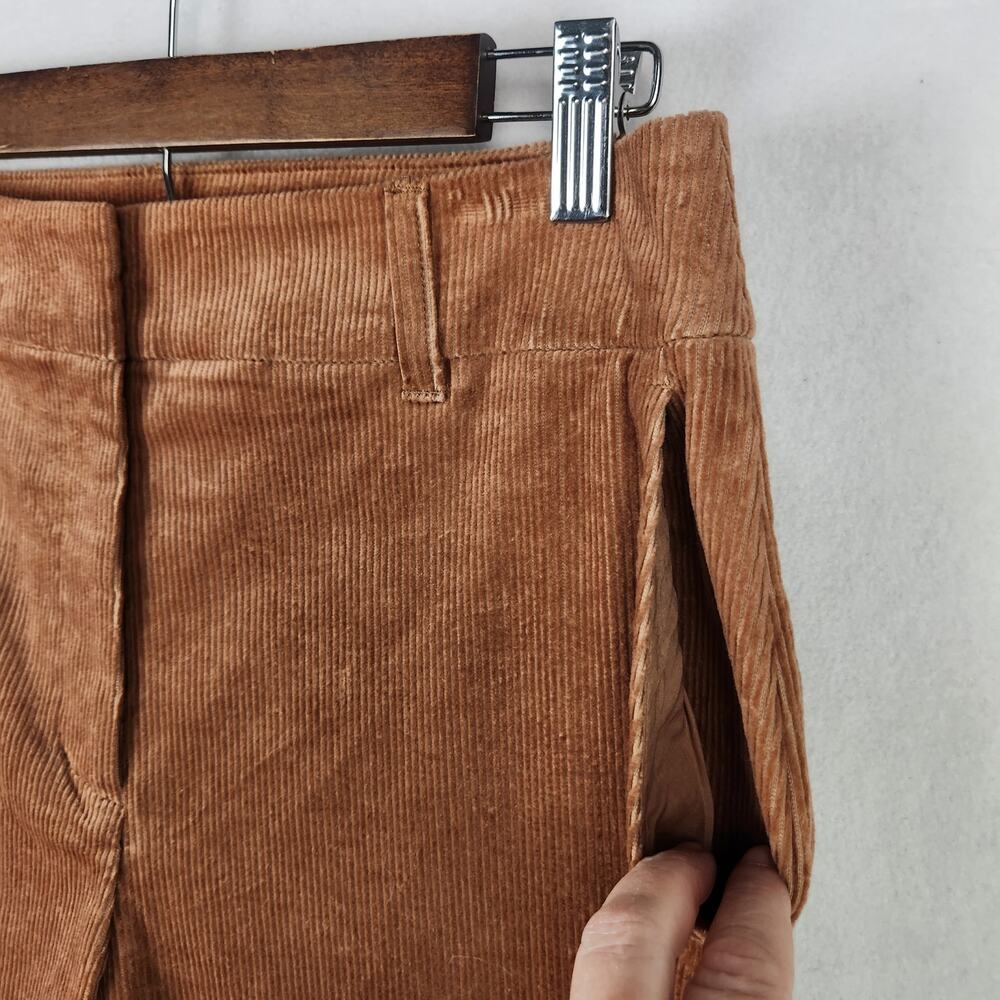 Boden Flare High Rise Corduroy Pants Dark Tan UK 14R US 10R R0180 NWT - Picture 7 of 16